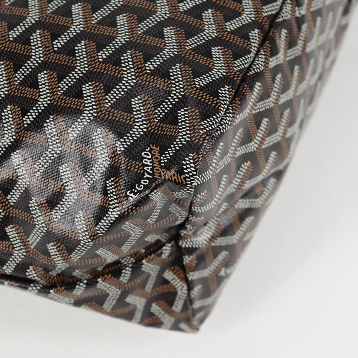 GOYARD Saint Louis PM Tote Bag Brown Black PVC