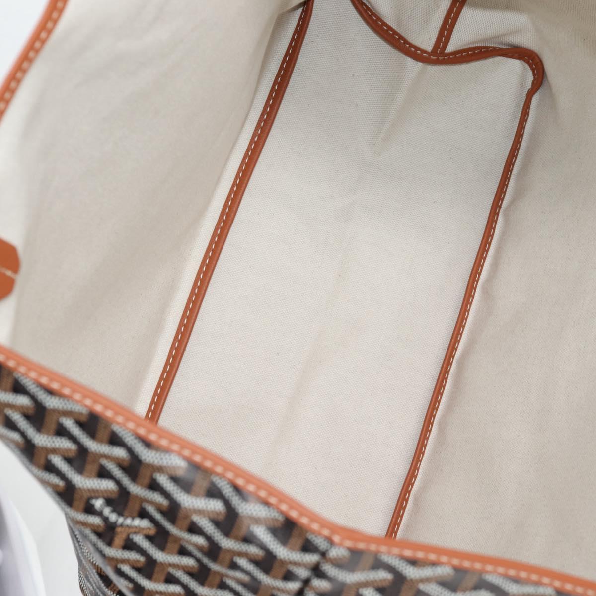 GOYARD Saint Louis PM Tote Bag Brown Black PVC