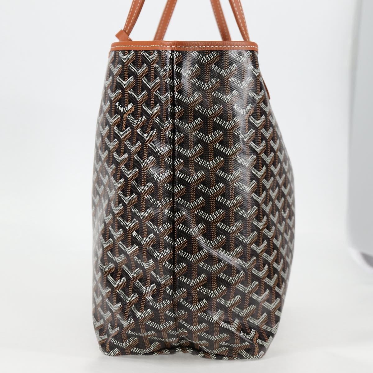 GOYARD Saint Louis PM Tote Bag Brown Black PVC