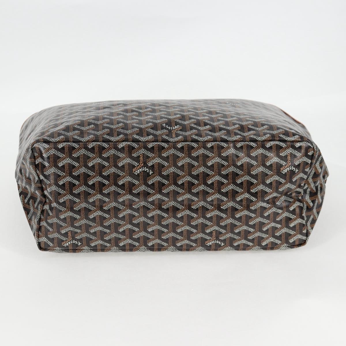 GOYARD Saint Louis PM Tote Bag Brown Black PVC
