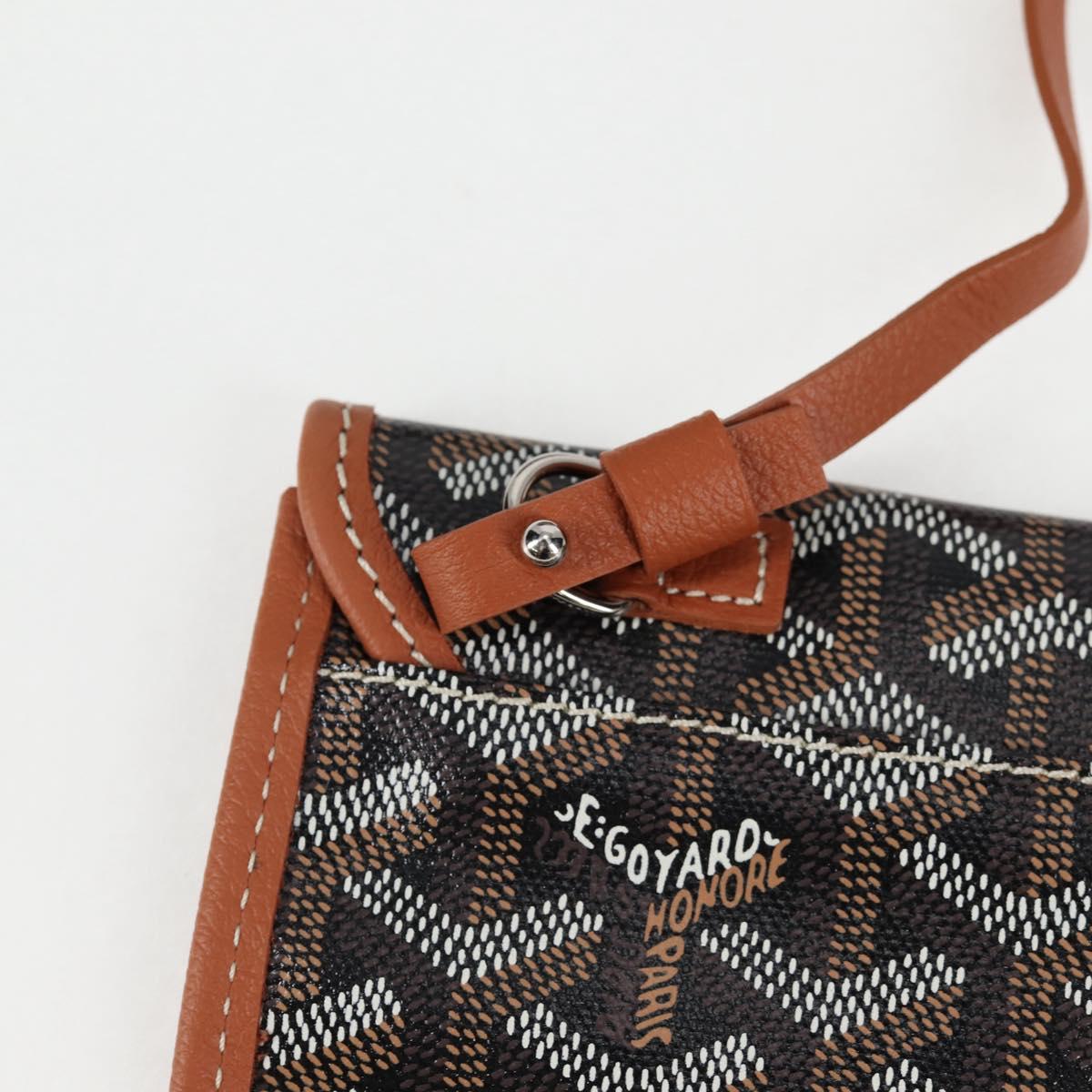 GOYARD Saint Louis PM Tote Bag Brown Black Silver PVC