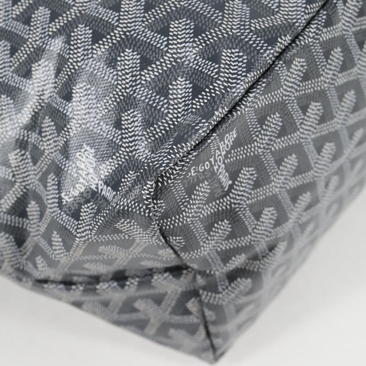 GOYARD Saint Louis PM Tote Bag Grey Silver PVC