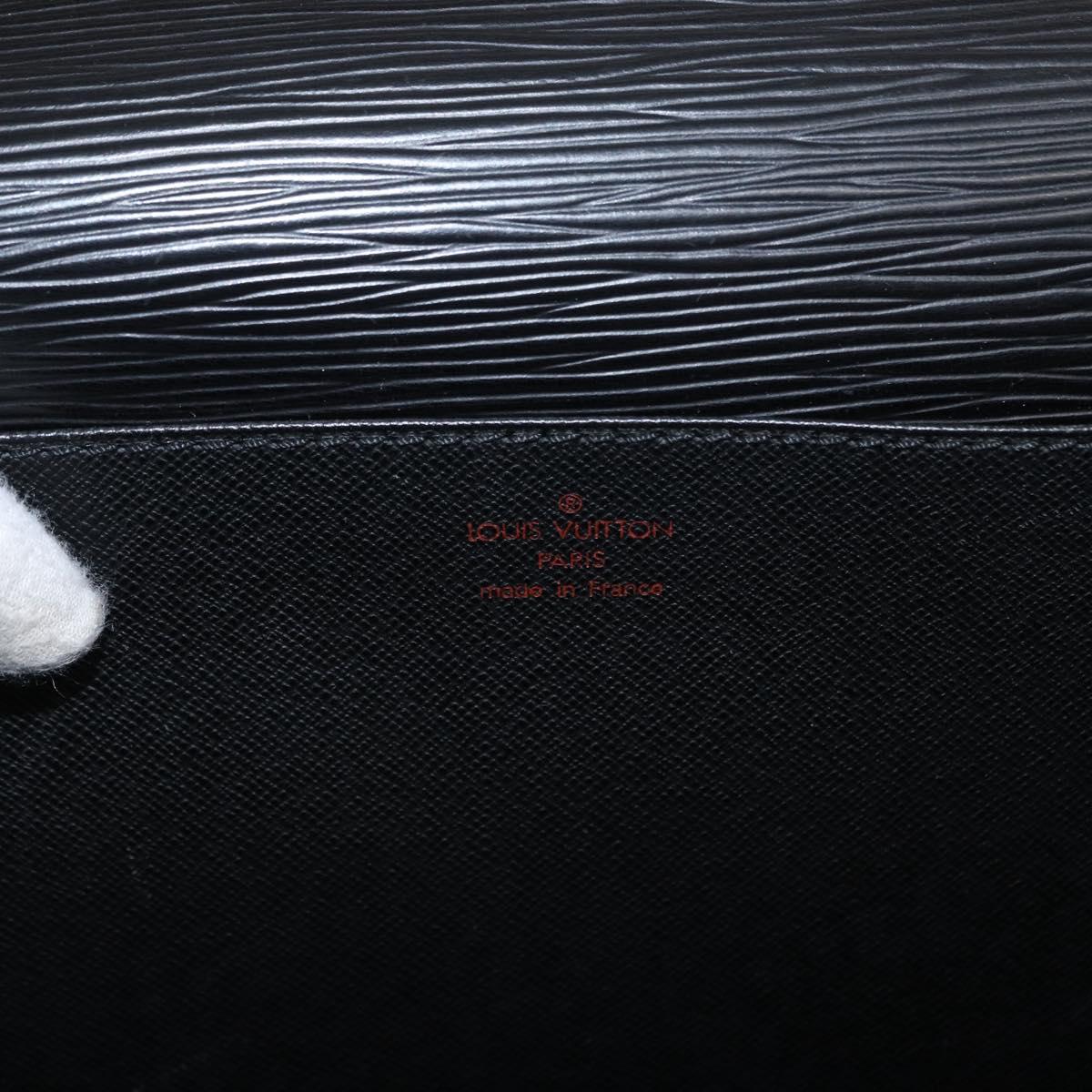 LOUIS VUITTON Epi Serviette Ambassador Business Bag Black M54412 LV Auth BA8580