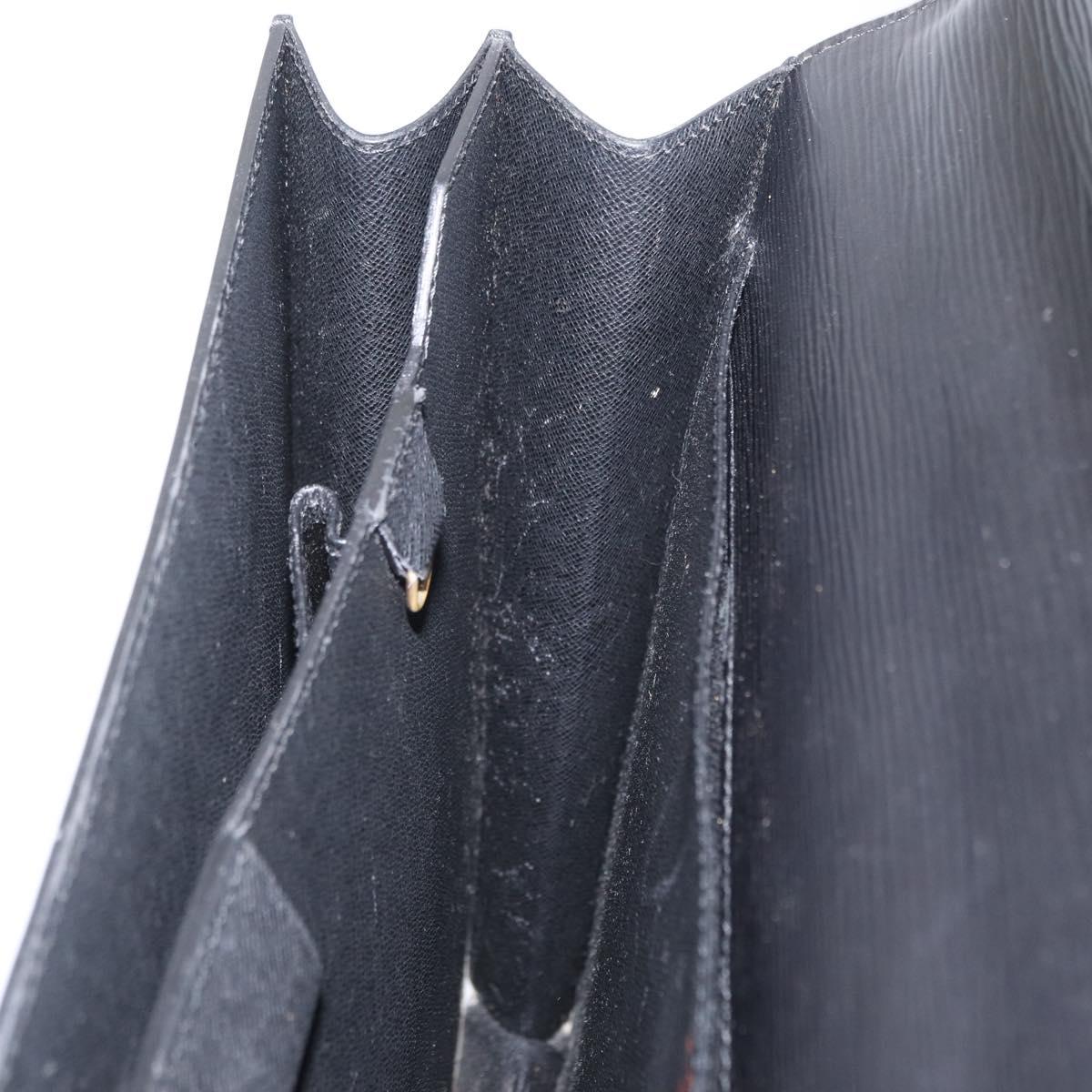 LOUIS VUITTON Epi Serviette Ambassador Business Bag Black M54412 LV Auth BA8580