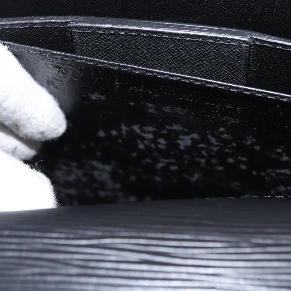 LOUIS VUITTON Epi Serviette Ambassador Business Bag Black M54412 LV Auth BA8580