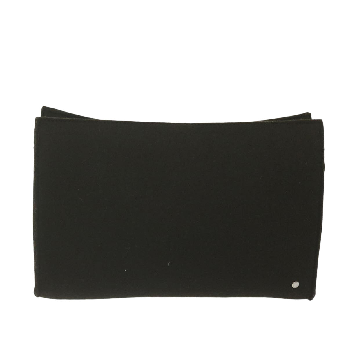 HERMES Pouch Wool Brown Auth ac2590