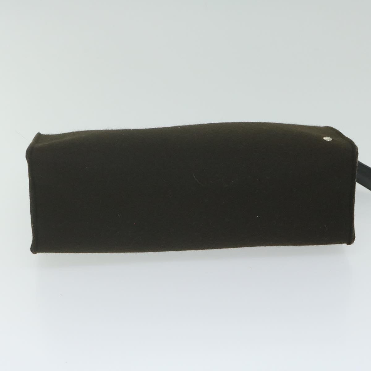 HERMES Pouch Wool Brown Auth ac2590