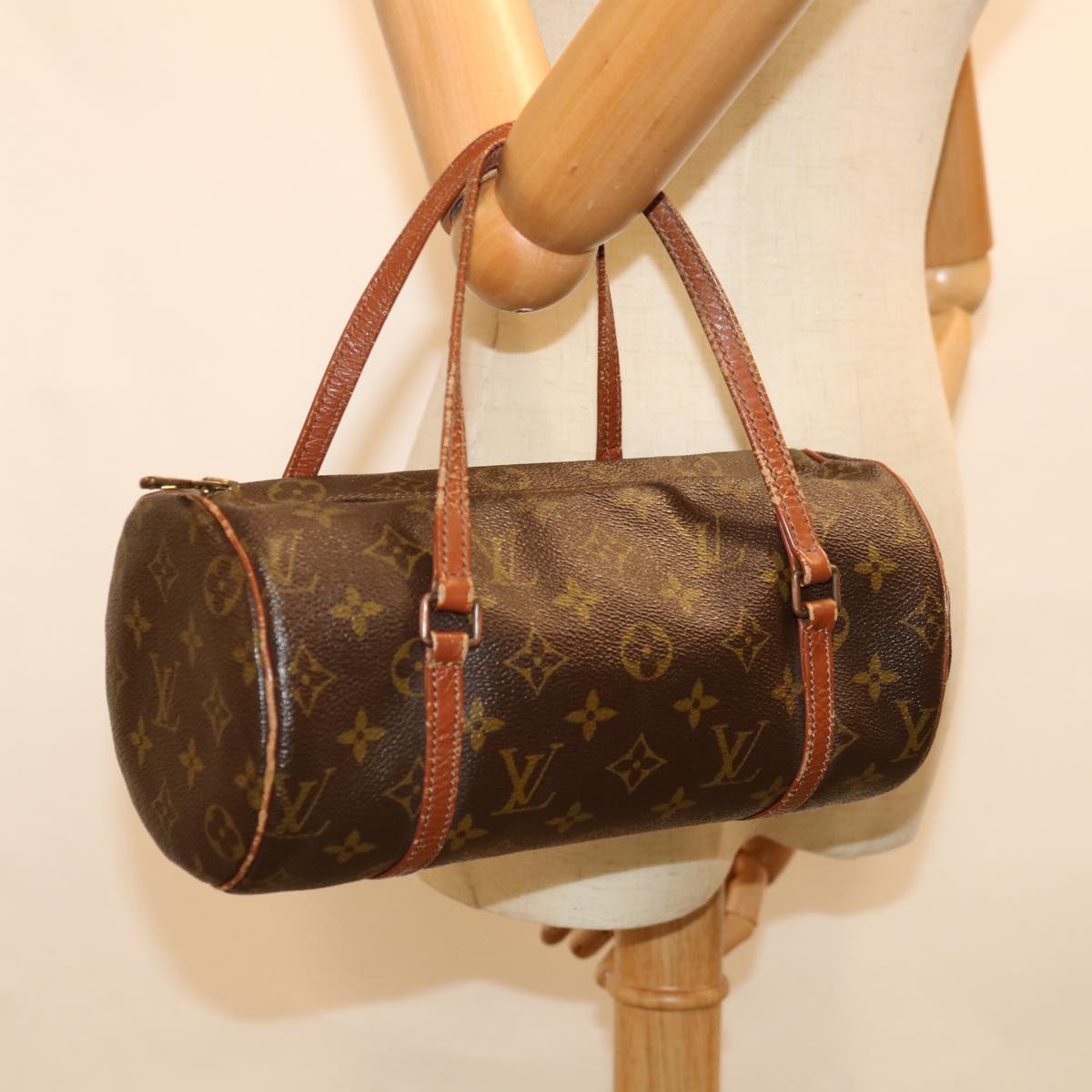 LOUIS VUITTON Monogram Papillon 26 Hand Bag M51386 LV Auth ac2638