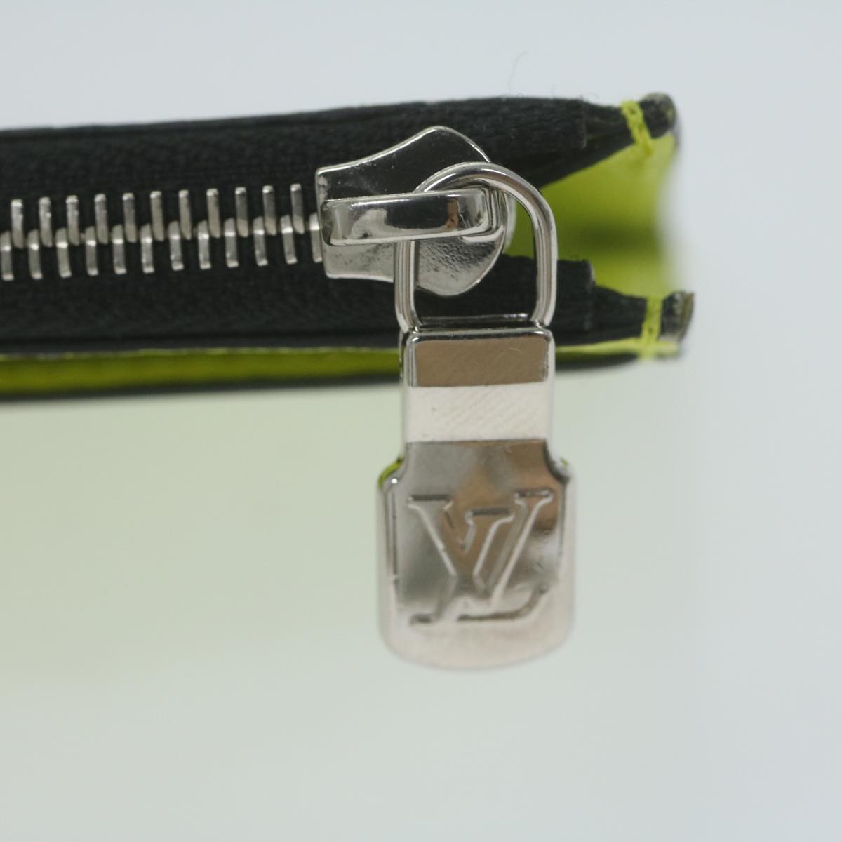 LOUIS VUITTON Tiger Lama Monogram Coin Card Holder Yellow M30950 LV Auth ac2646