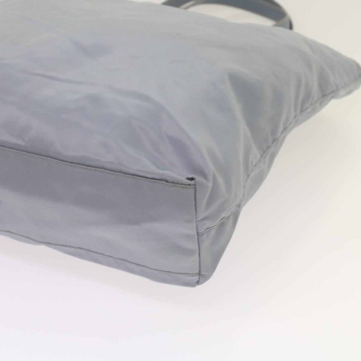 PRADA Tote Bag Nylon Light Blue Auth ac2744