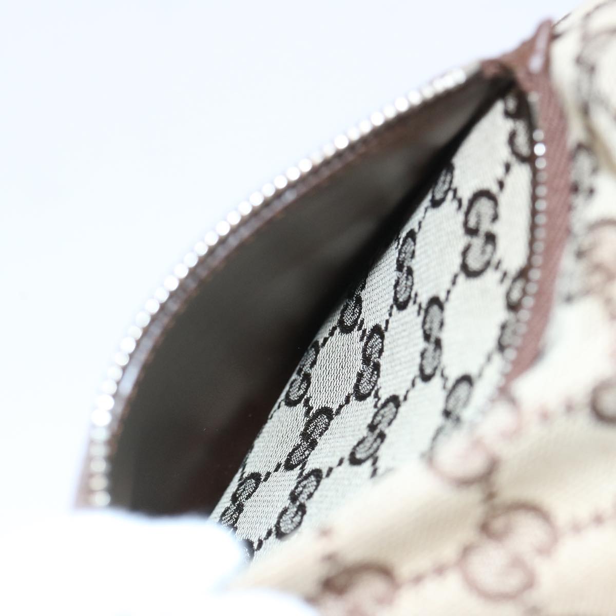 GUCCI GG Canvas Shoulder Bag Beige 019 0537 2123 Auth ac2769
