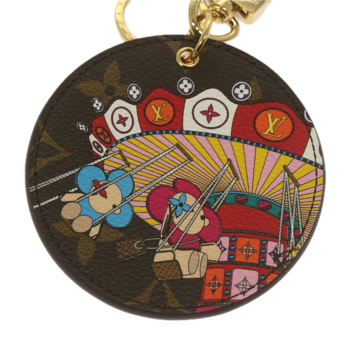 LOUIS VUITTON Monogram Porte Cles Illustre Key Holder M69858 LV Auth ac2788
