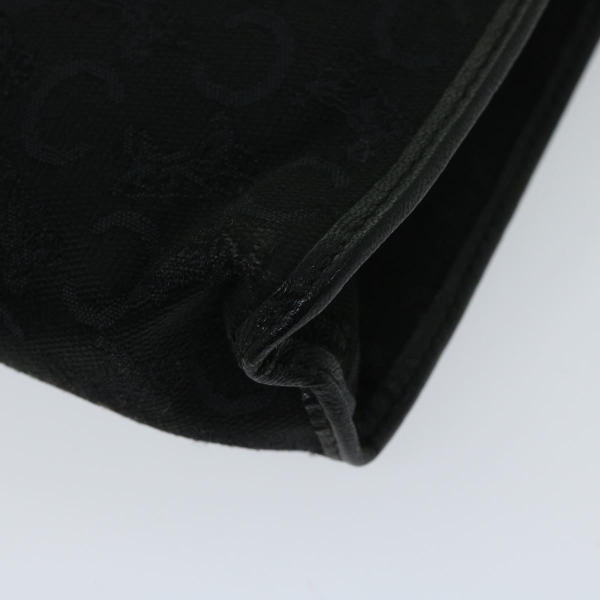 CELINE C Macadam Canvas Clutch Bag Black Auth ac2823