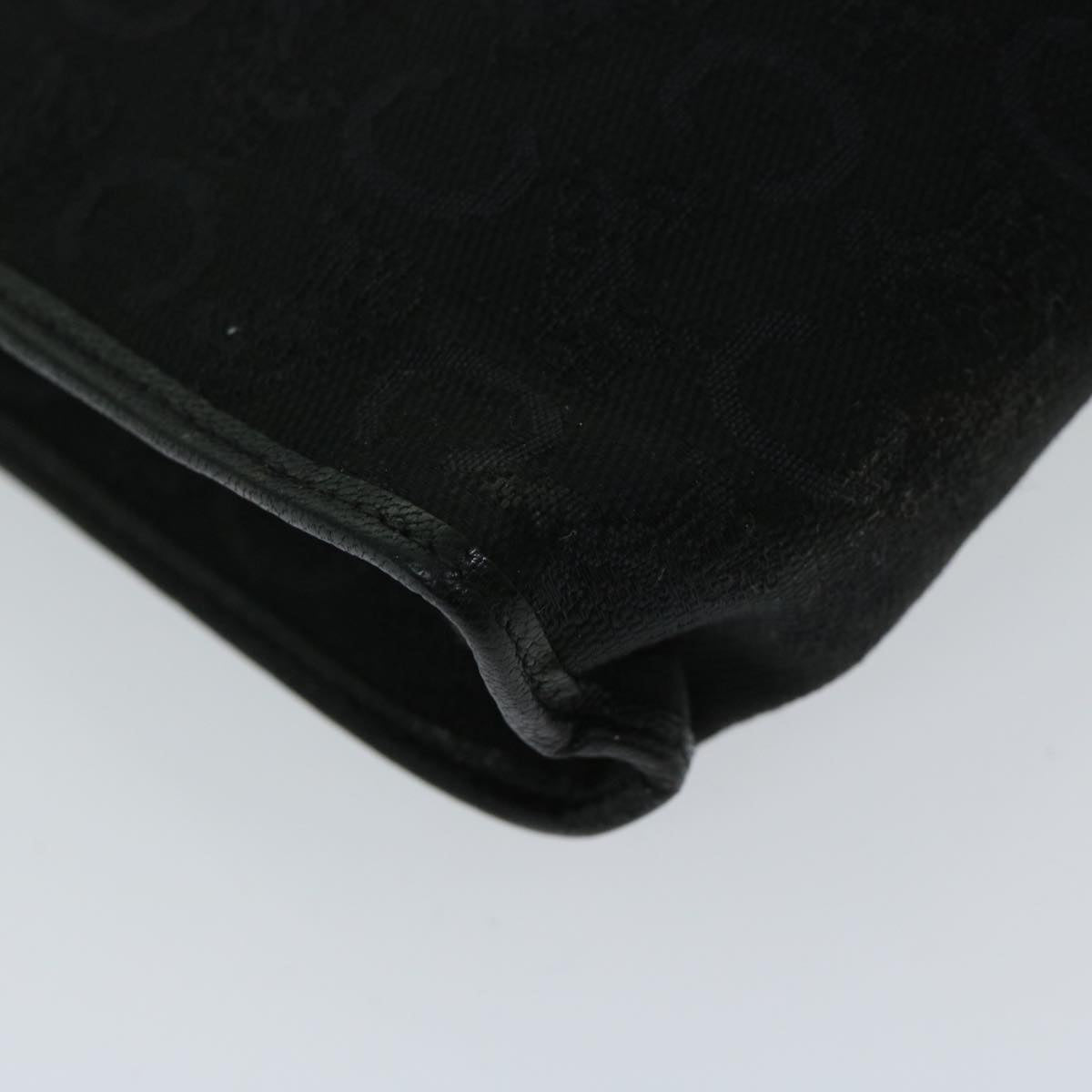 CELINE C Macadam Canvas Clutch Bag Black Auth ac2823