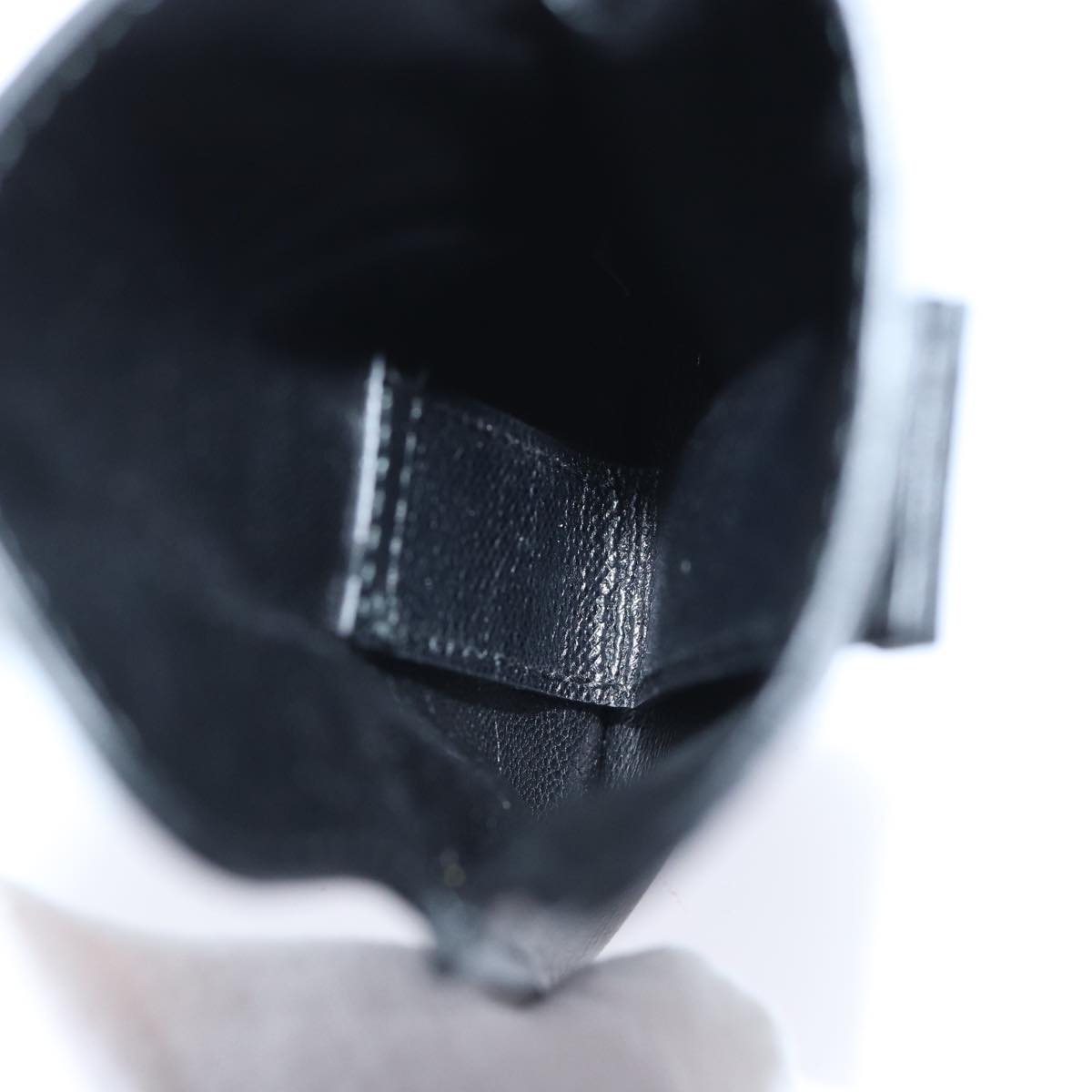 PRADA Safiano leather iPhone Case Black 2ARD62 Auth ac2881