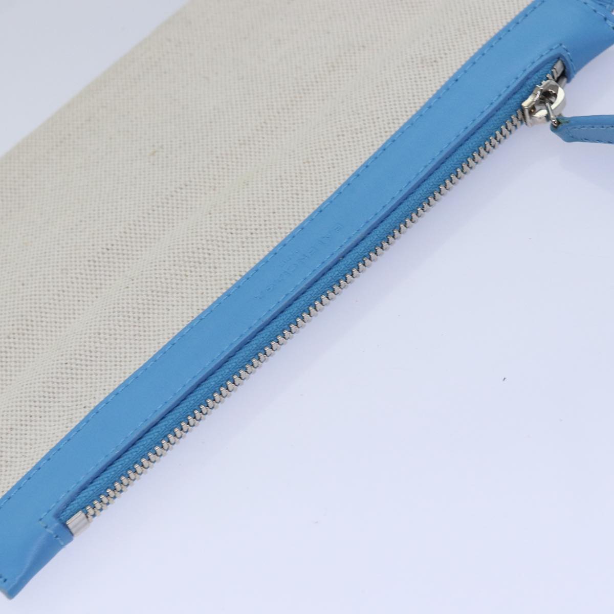 BALENCIAGA Navy Cabas S Hand Bag Canvas Blue Gray 339933 Auth ac3029V