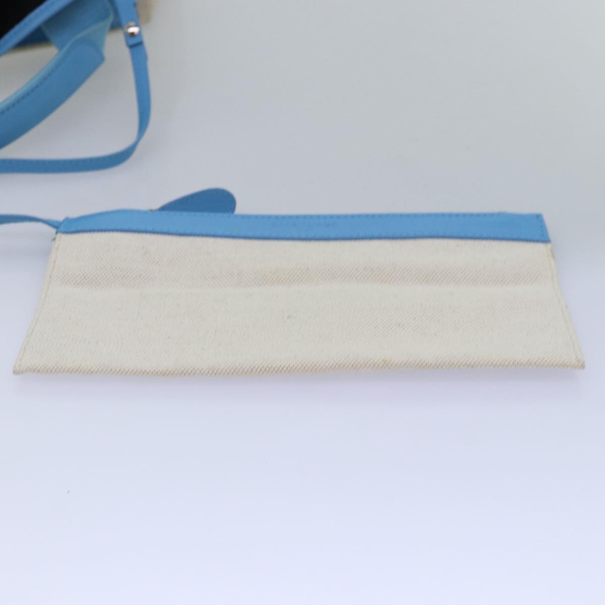 BALENCIAGA Navy Cabas S Hand Bag Canvas Blue Gray 339933 Auth ac3029V