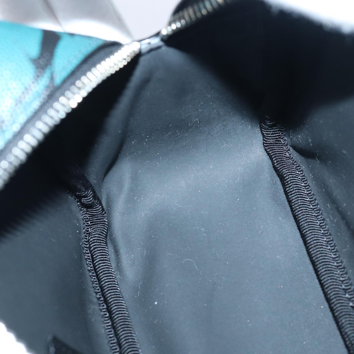 SAINT LAURENT Pouch PVC Green Auth ac3173