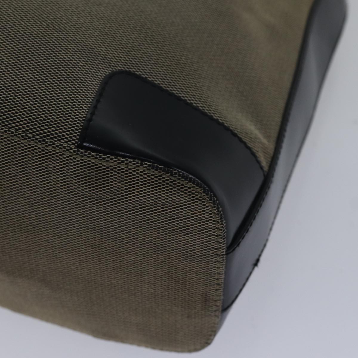 GUCCI Shoulder Bag Canvas Beige Auth ac3261