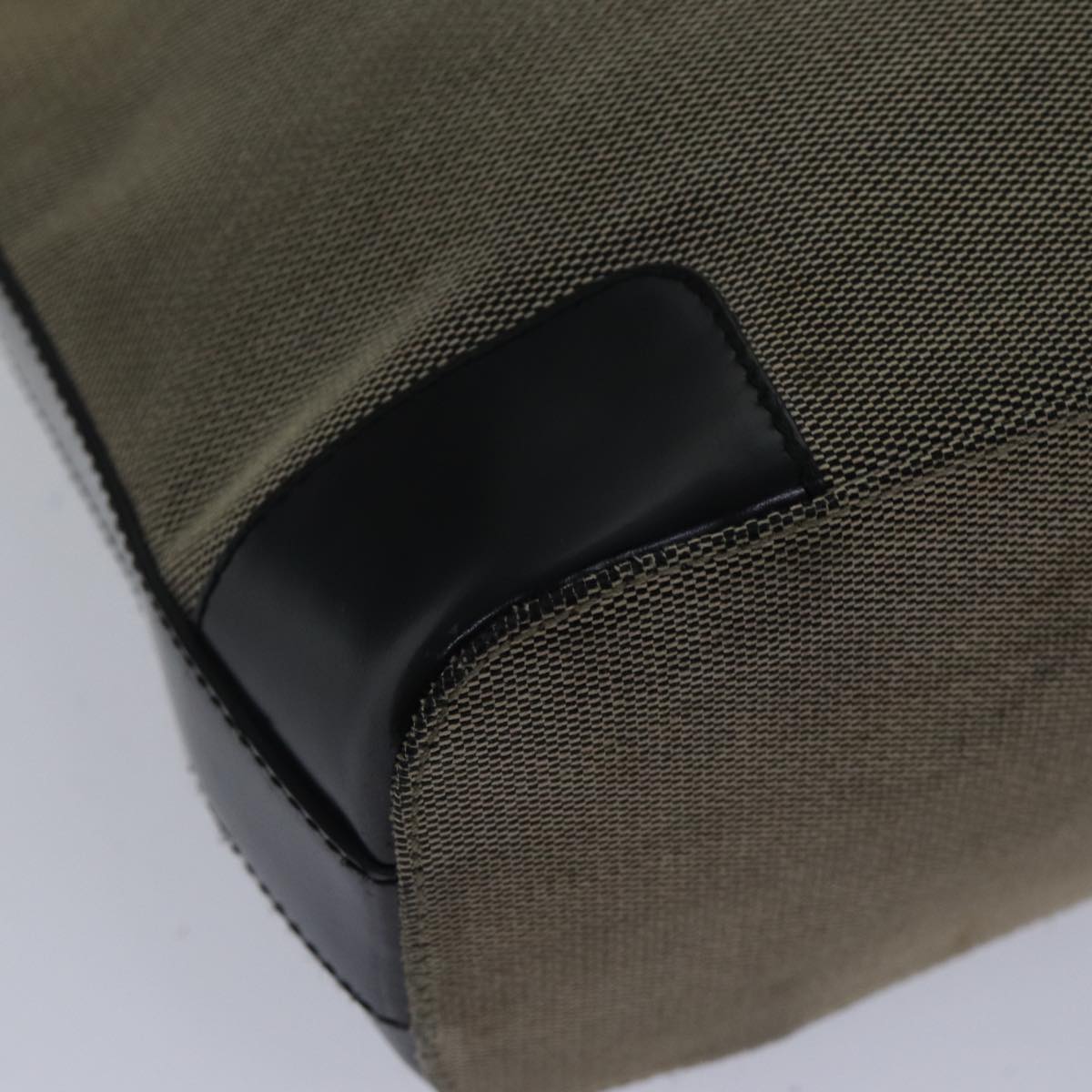 GUCCI Shoulder Bag Canvas Beige Auth ac3261