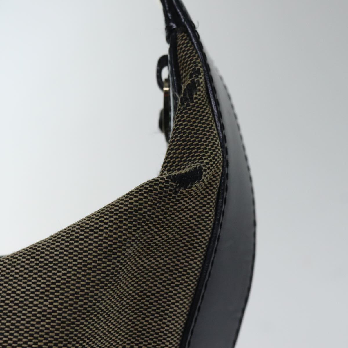 GUCCI Shoulder Bag Canvas Beige Auth ac3261