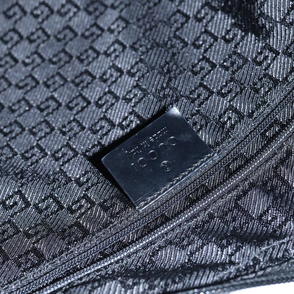 GUCCI Shoulder Bag Canvas Beige Auth ac3261