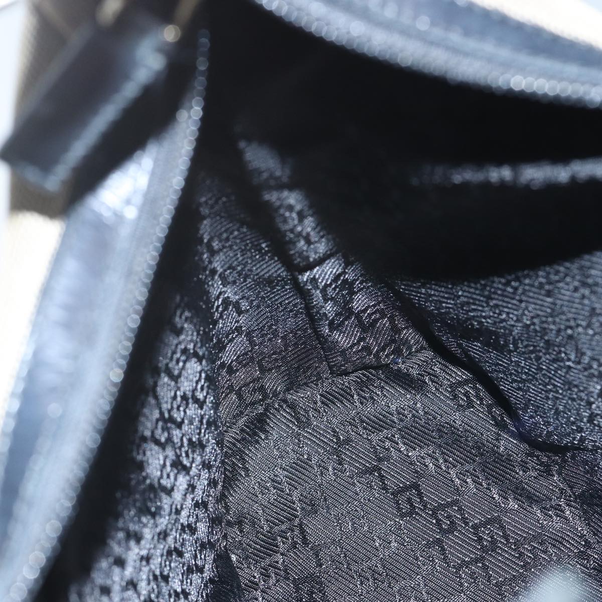 GUCCI Shoulder Bag Canvas Beige Auth ac3261