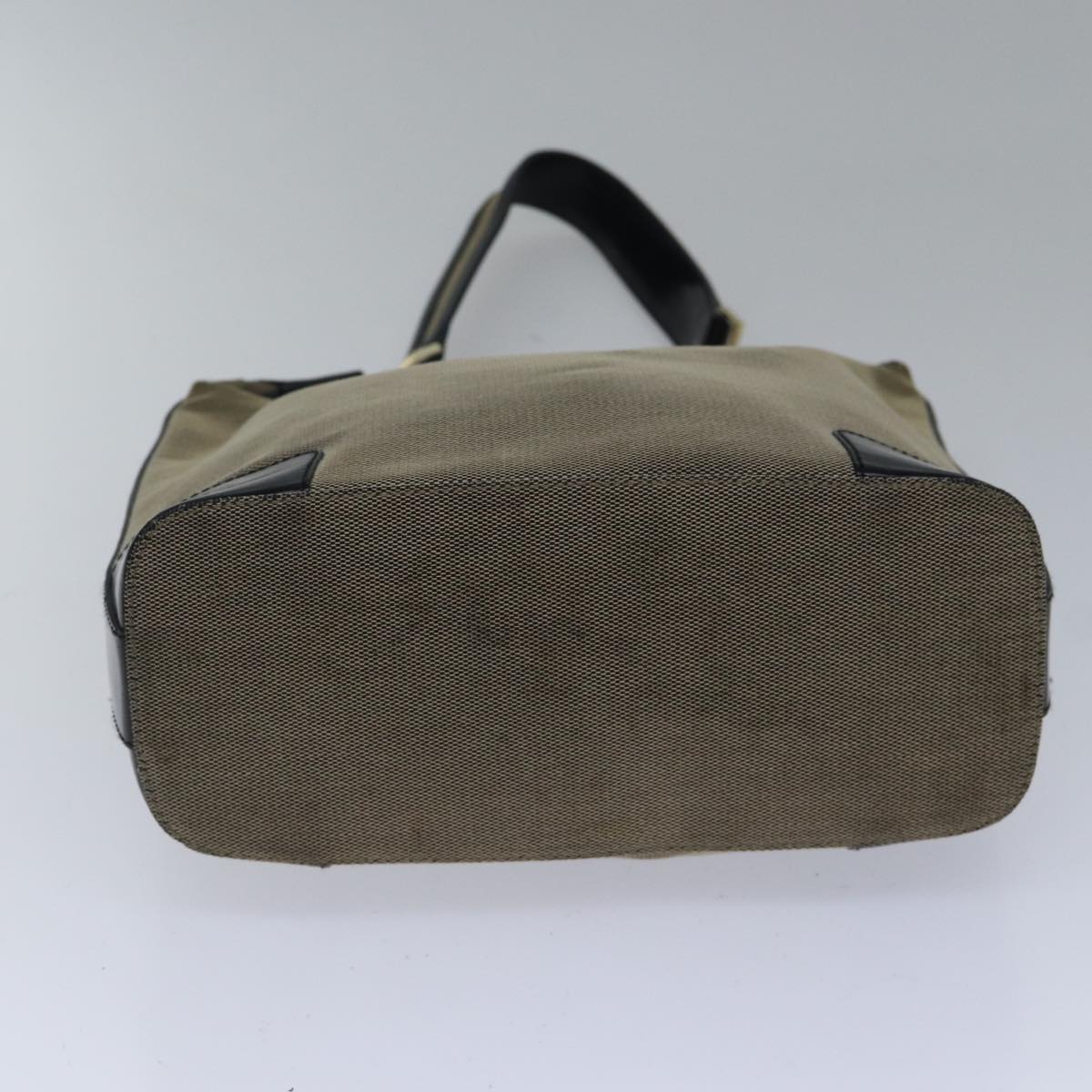 GUCCI Shoulder Bag Canvas Beige Auth ac3261