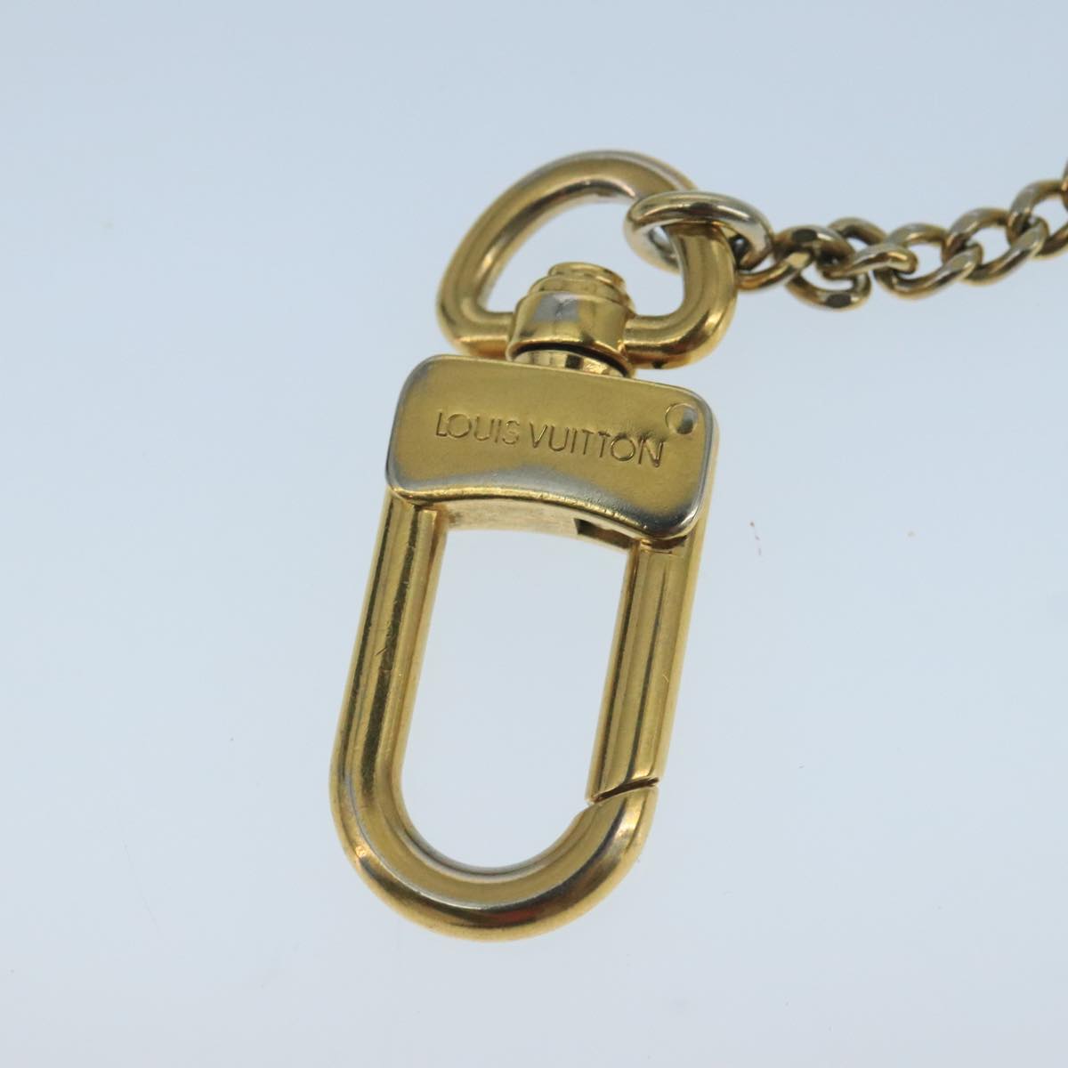 LOUIS VUITTON Chainne Anneau Cles Key Ring Gold Tone M58021 LV Auth ac3419