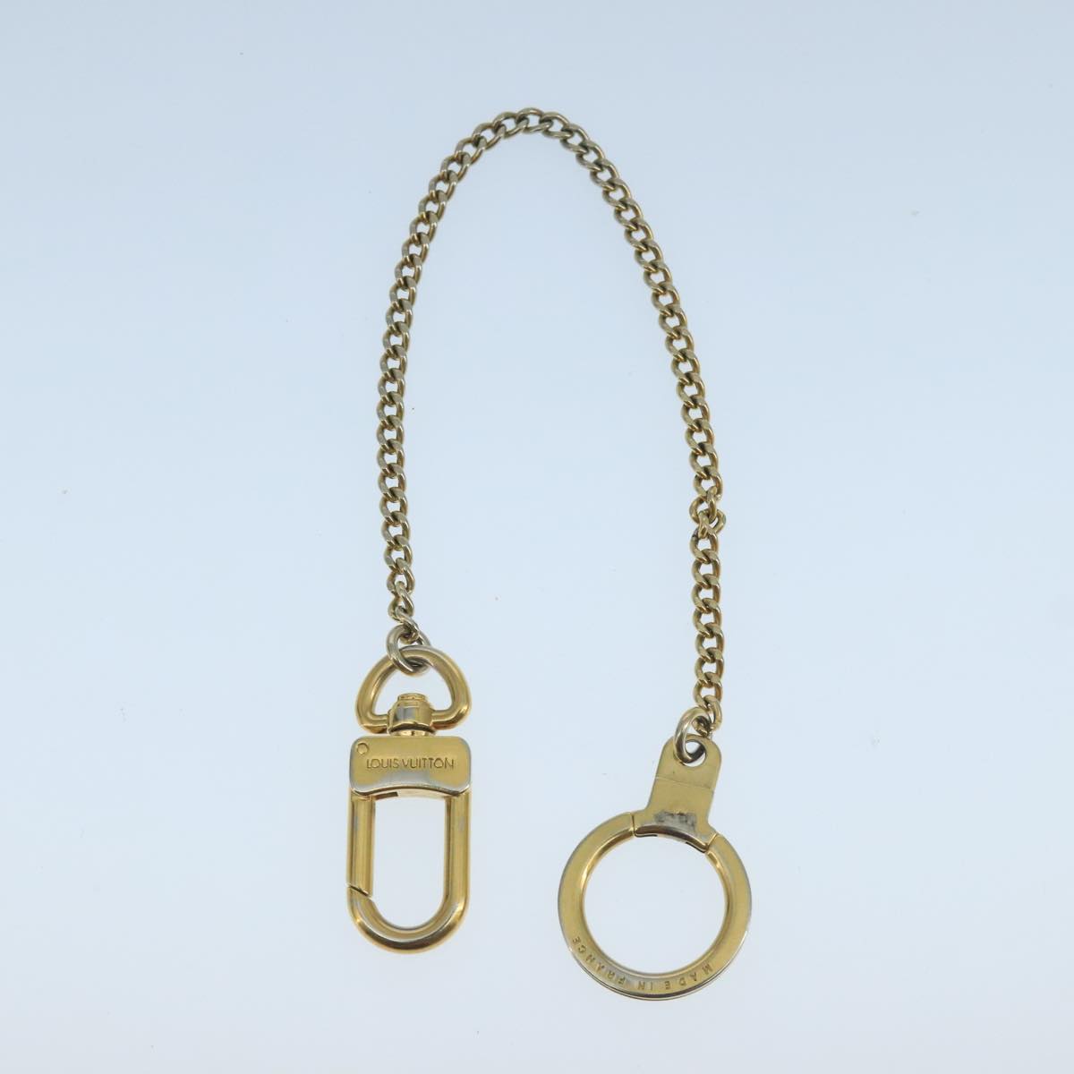 LOUIS VUITTON Chainne Anneau Cles Key Ring Gold Tone M58021 LV Auth ac3419