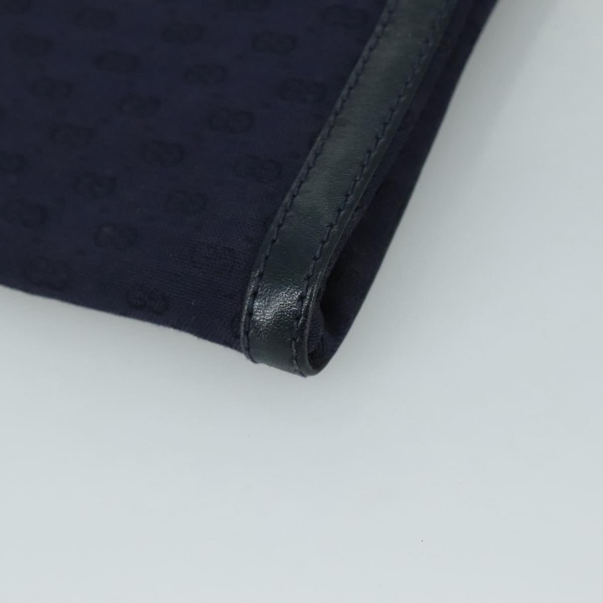 GUCCI Micro GG Canvas Shoulder Bag Navy Auth ac3454