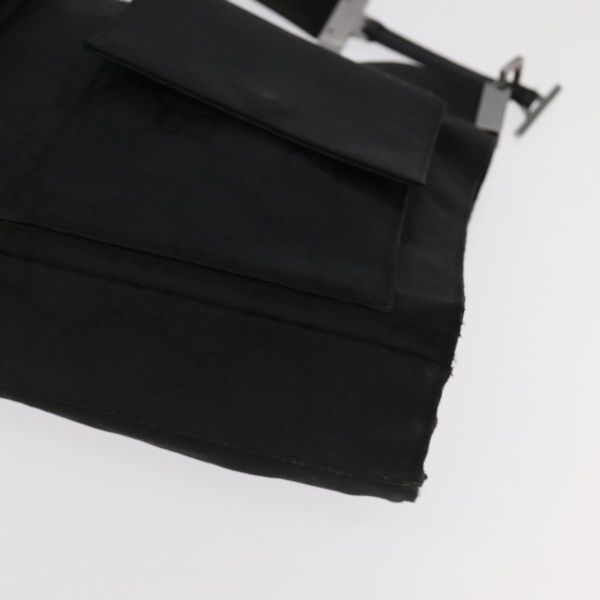GUCCI GG Canvas Shoulder Bag Black 001 3283 Auth ac3471