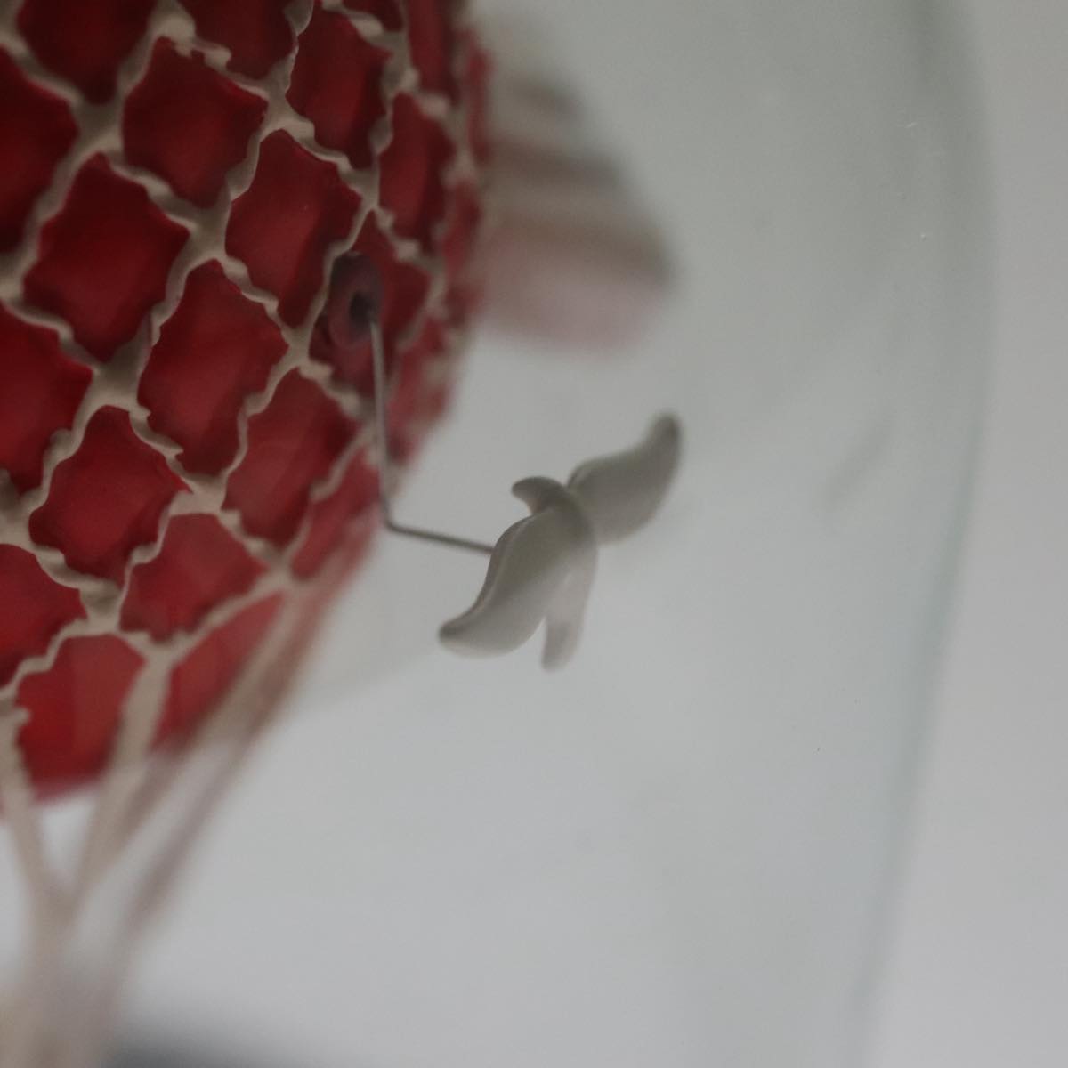 LOUIS VUITTON Snow Globe Balloon VIP Only Clear Red LV Auth ac3487