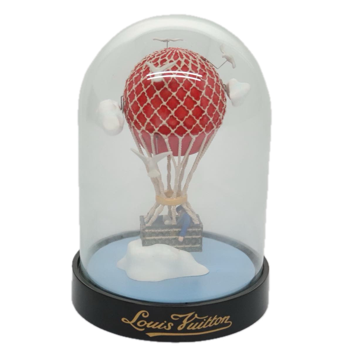 LOUIS VUITTON Snow Globe Balloon VIP Only Clear Red LV Auth ac3487