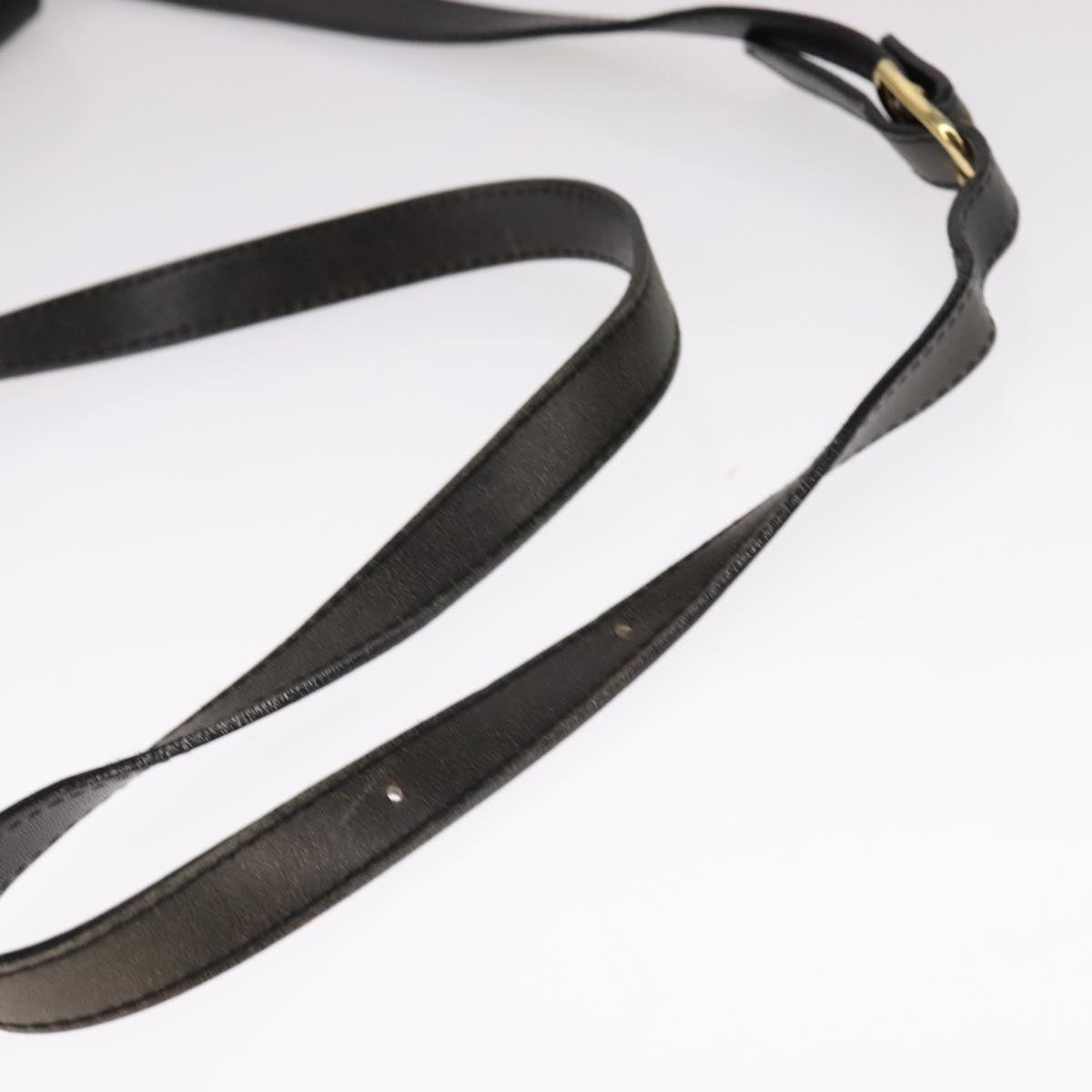 Burberrys Shoulder Bag Leather Black Auth ac3508