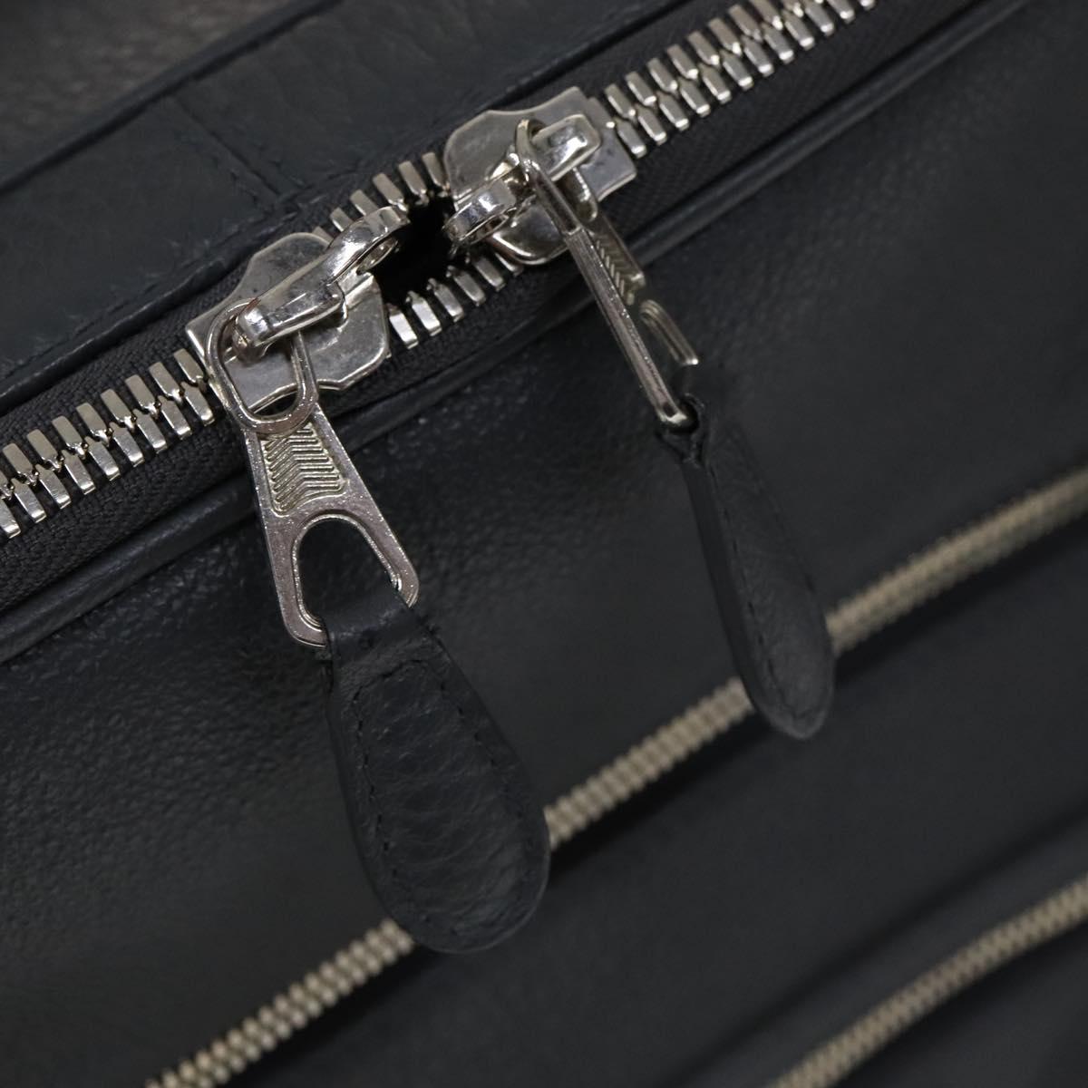 BALENCIAGA Carry case Leather Gray 235225 Auth ac3540