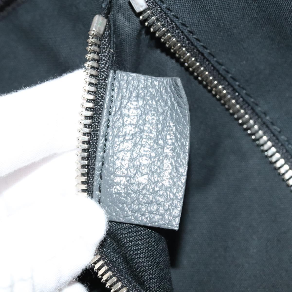 BALENCIAGA Carry case Leather Gray 235225 Auth ac3540