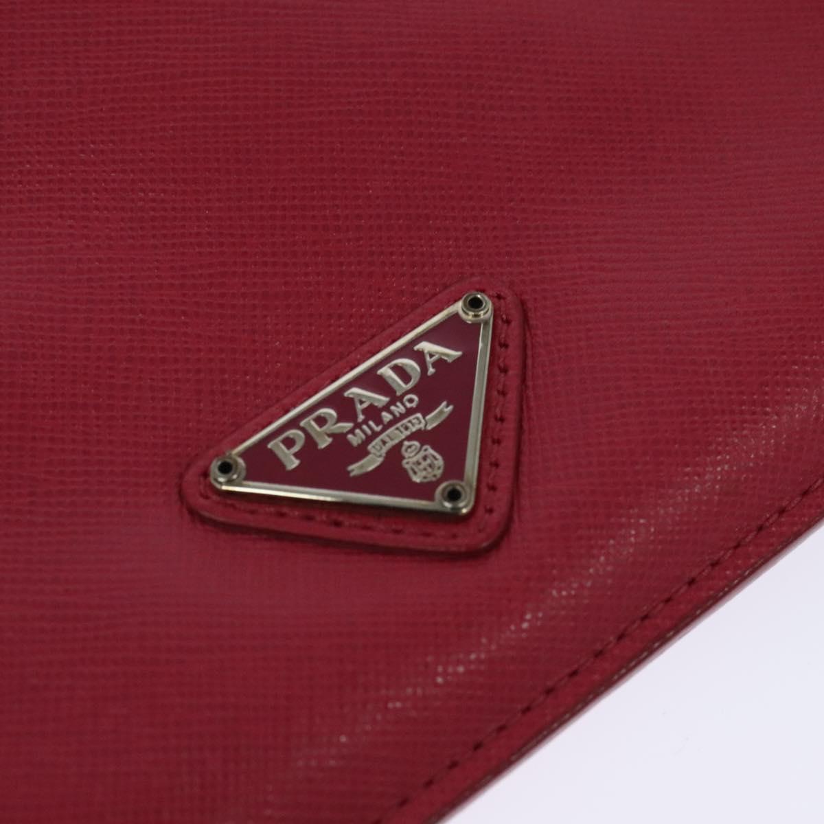 PRADA iPad Case Safiano leather Pink Auth ac3551