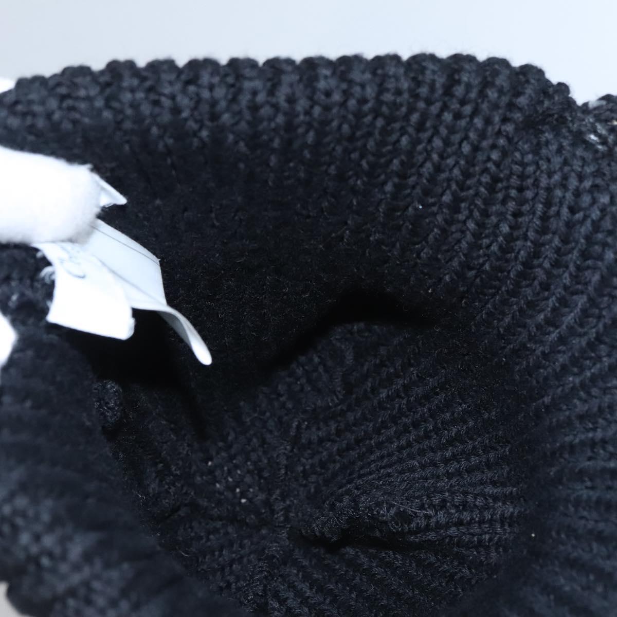 Christian Dior Cap Wool Black Auth ac3556V