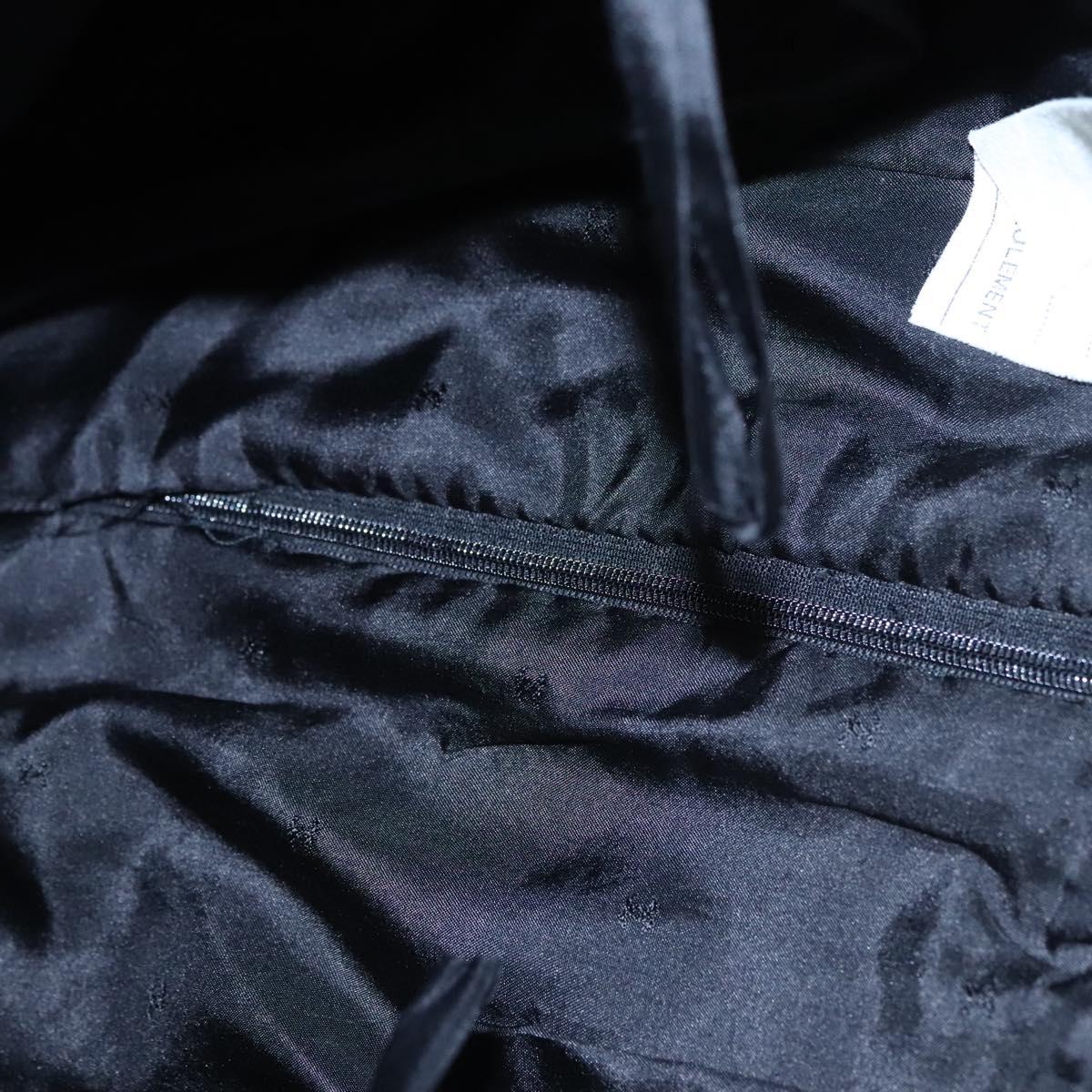 CHANEL Skirt Cotton Black CC Auth ac3620