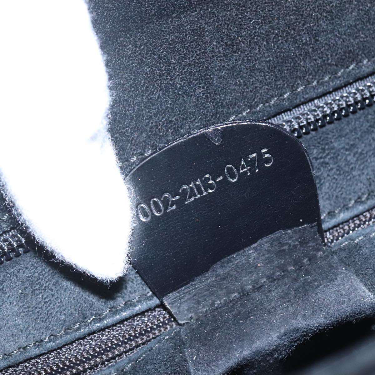 GUCCI Hand Bag Suede Black 002 2113 0475 Auth ac3642