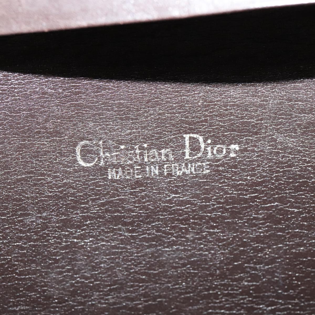 Christian Dior Trotter Canvas Shoulder Bag Brown Auth ac3674