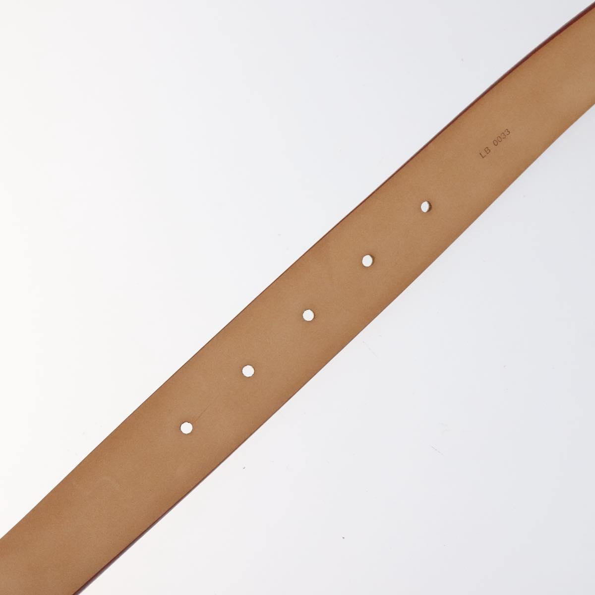 LOUIS VUITTON Multicolor Ceinture Care Belt 34.6"""" White M9682 LV Auth ac3693