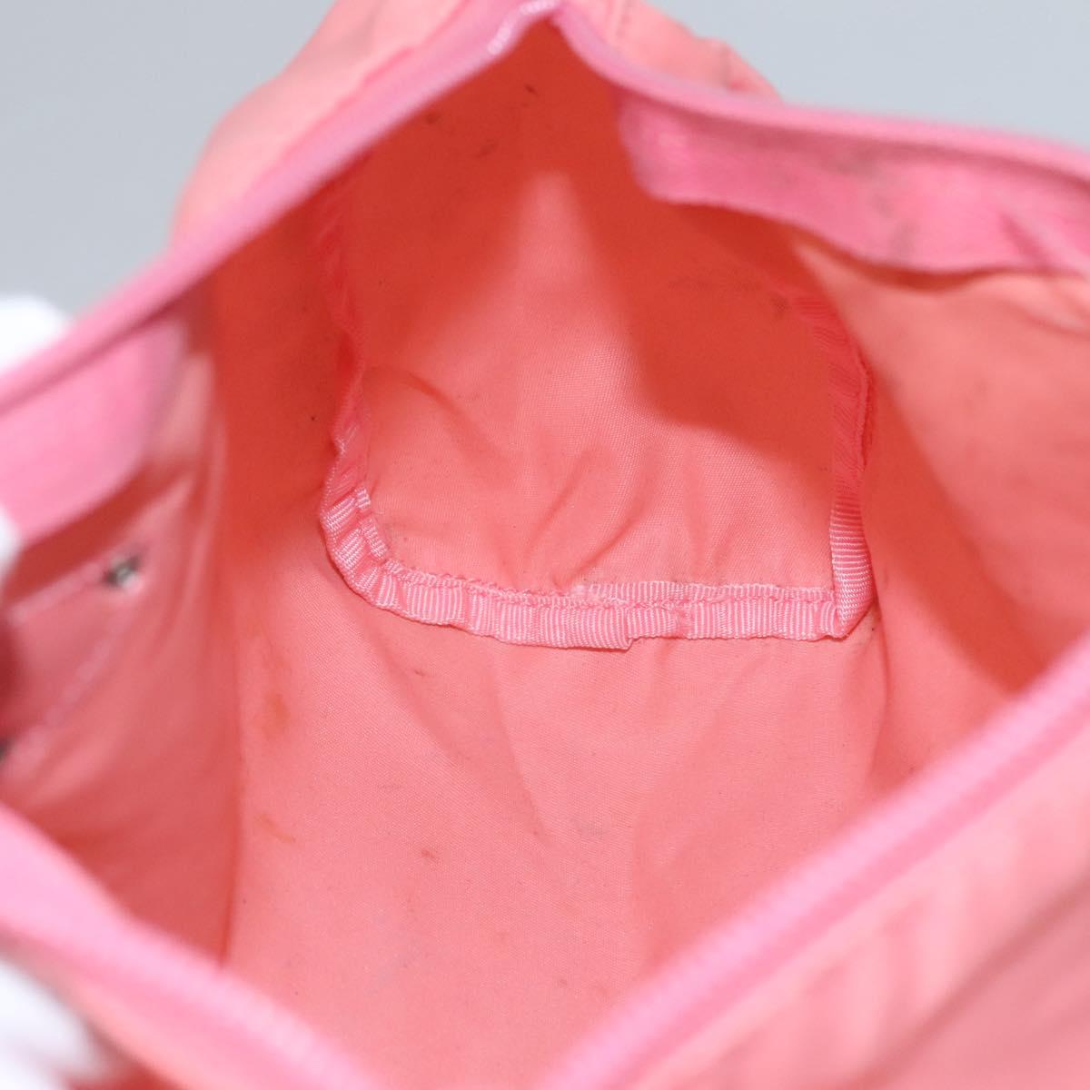 PRADA Pouch Nylon Pink Auth ac3705