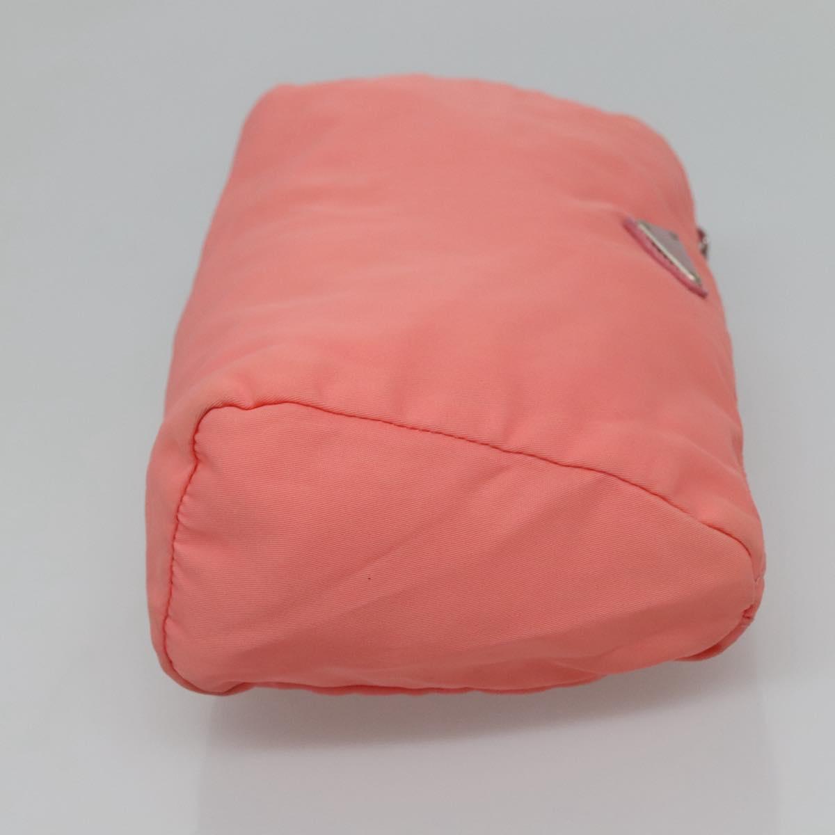 PRADA Pouch Nylon Pink Auth ac3705