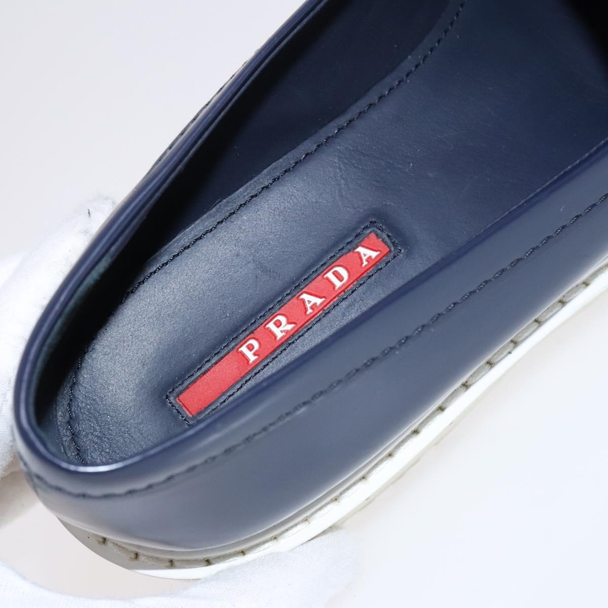 PRADA Sports Loafers shoes Leather Navy Auth ac3709