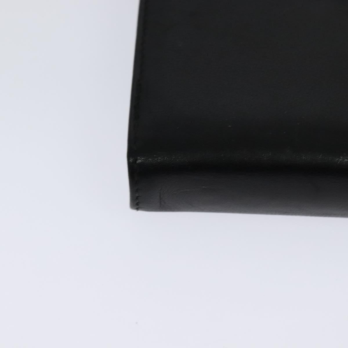 VERSACE Day Planner Cover Leather Black Auth ac3711