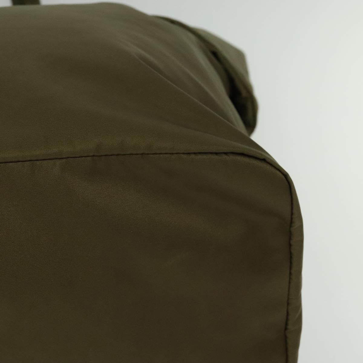 PRADA Hand Bag Nylon 2way Khaki Auth ac3713
