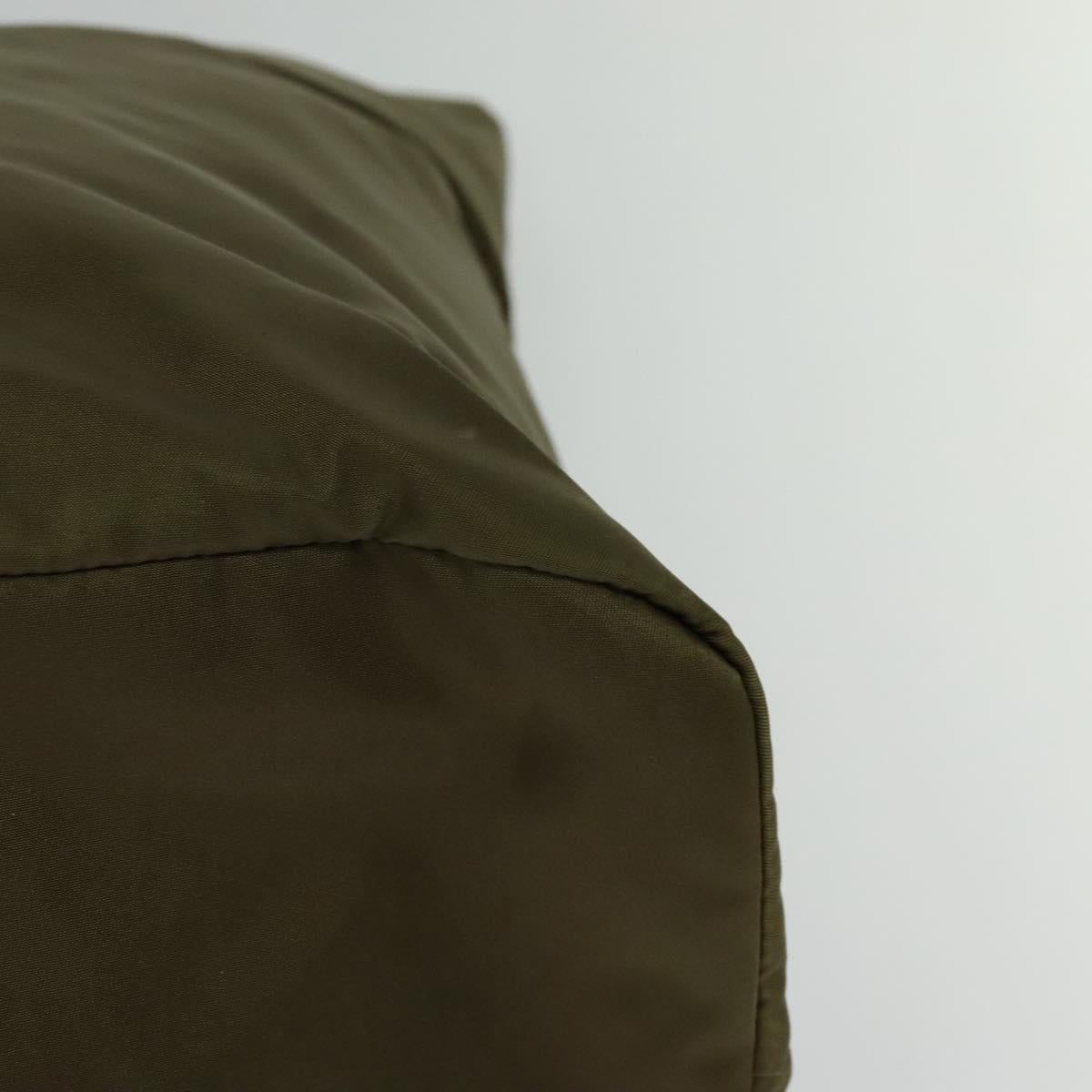 PRADA Hand Bag Nylon 2way Khaki Auth ac3713