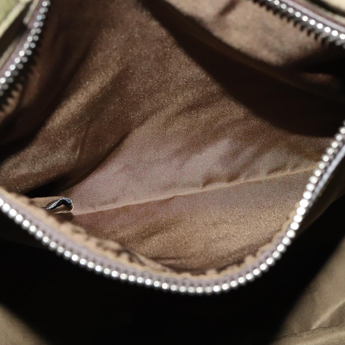PRADA Hand Bag Nylon 2way Khaki Auth ac3713